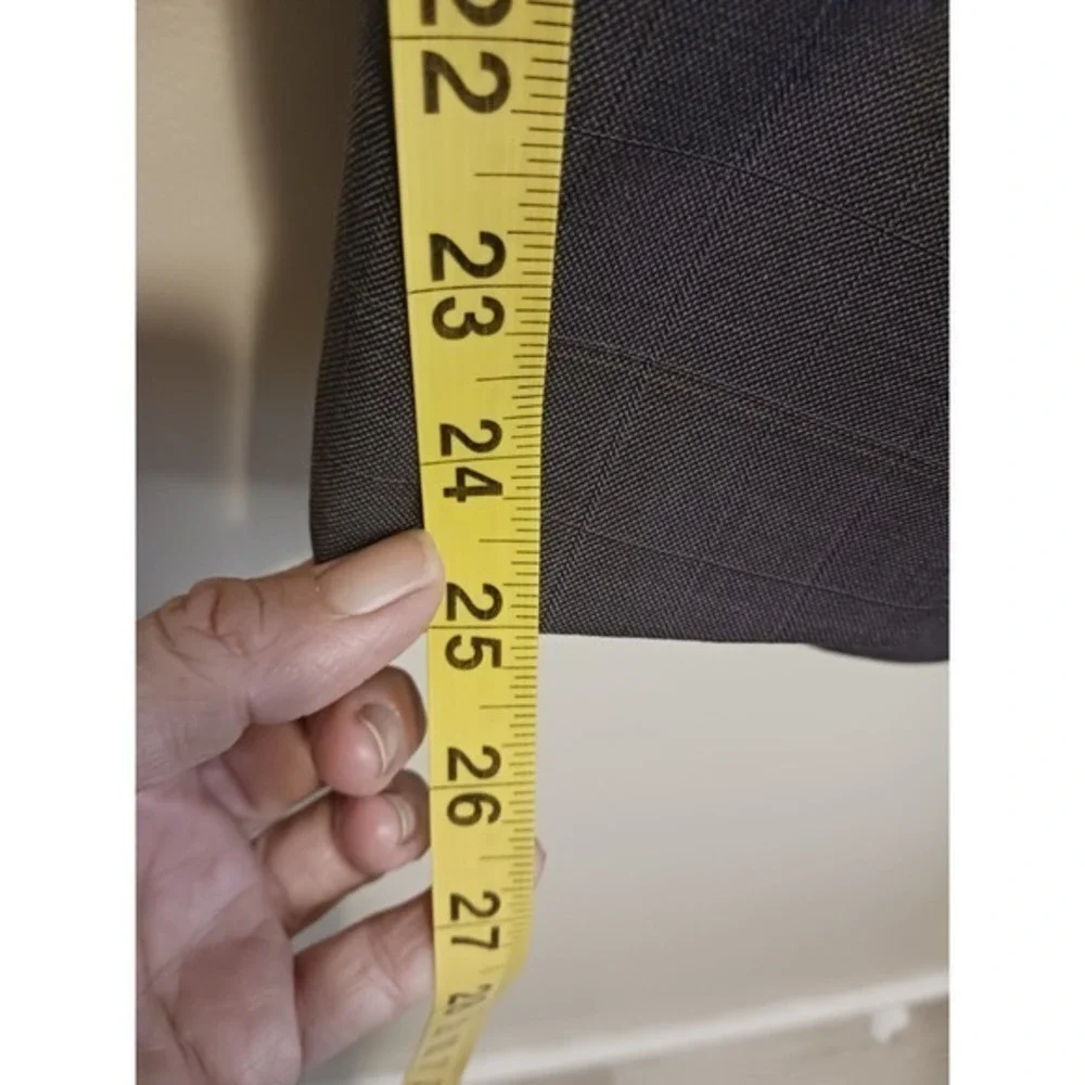 Tommy Hilfiger 100% Grey Wool Blazer Suit Jacket RN 47338 Small Hole In Back 42L